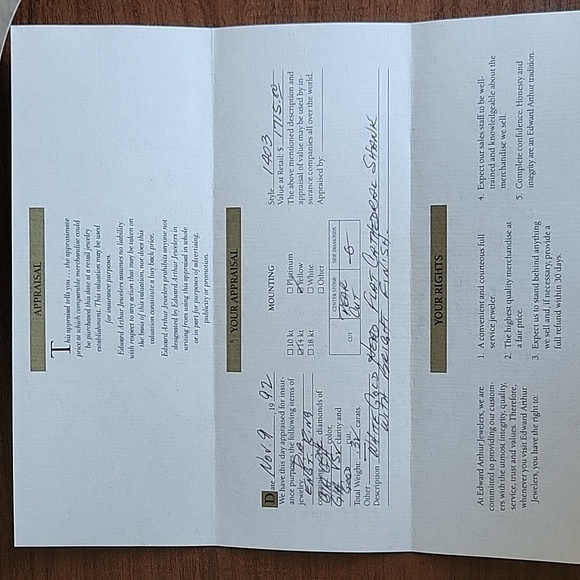 White Gold Diamond Engagement Ring (6.5) - Picture 10 of 10